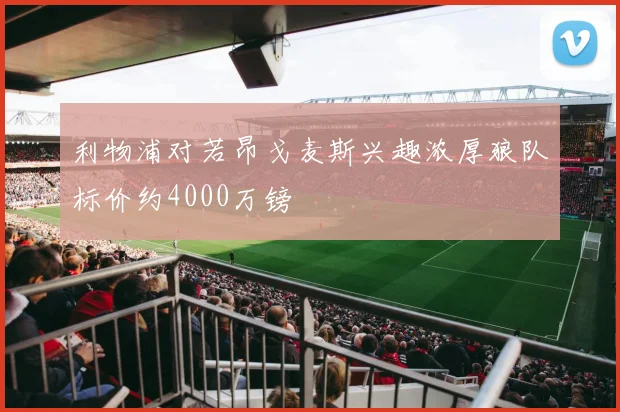 利物浦对若昂戈麦斯兴趣浓厚狼队标价约4000万镑